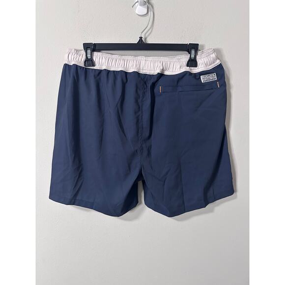 New Baja llama Men's Solid Navy Stretch Swim trunks, Size XL - Picture 1 of 3
